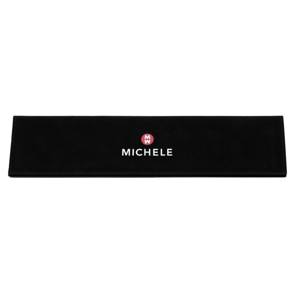 Michele Black Velvet Fold Over Sleeve For Strap